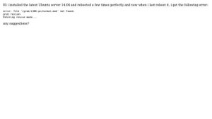 Ubuntu: Ubuntu server error: file '/grub/i386-pc/normal.mod' not found. grub rescue>