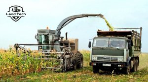 Давно такого не видел - комбайн КСК-100 убирает кукурузу на силос!