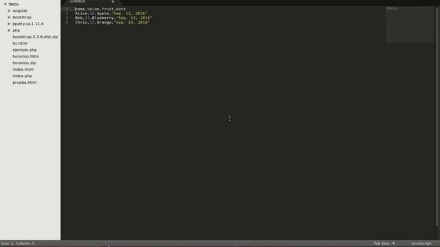 Convertir archivos CVS a JSON con sublime Text 2 смотреть онлайн