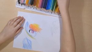 Рисуем радугу  дэш   Rainbow dash