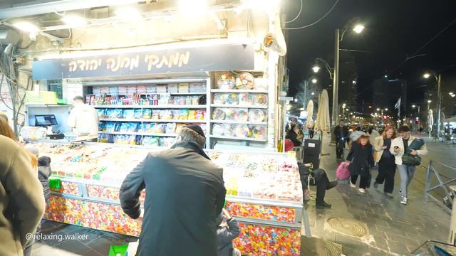 Nighttime Jerusalem. a Stroll Under the Neon Lights Through the Streets of The City. смотреть онлайн