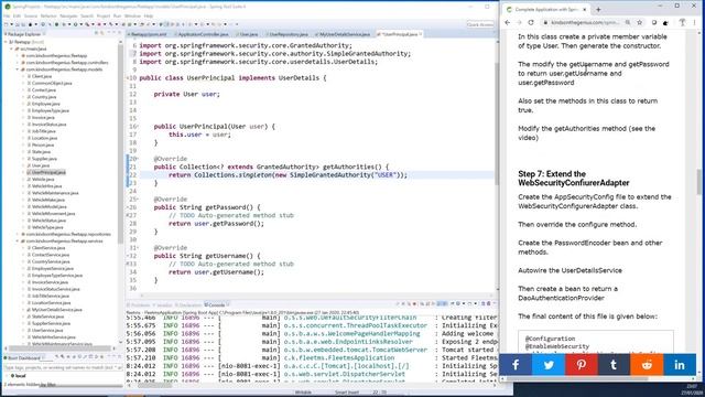 37 - Configure Spring Security User Login смотреть онлайн