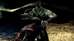 как сделать фаталити за рептилию в mortal kombat 9