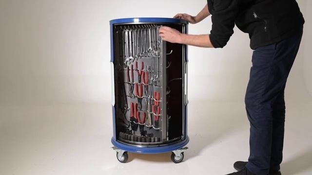 Ящик для инструментов с удобными вращающимися секциями