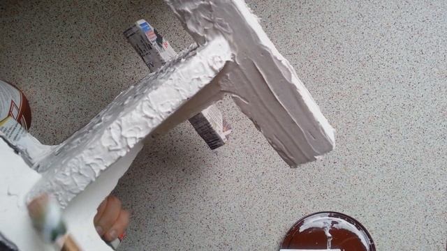 Как сделать подставку для цветов из картона.DIY. 1 часть.Stand for flowers made of cardboard смотреть онлайн