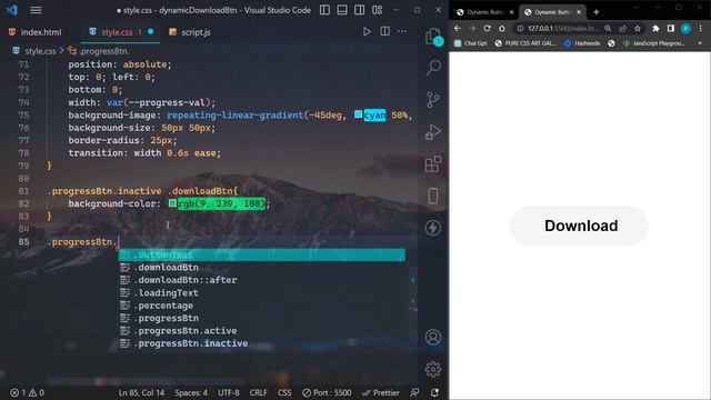 How to create a dynamic download button using Vanilla Javascript. #asmr keyboard? + Lofi ❤?