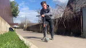 Как сделать брай на самокате?