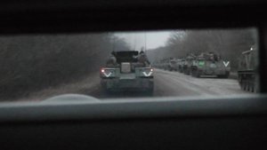 Марш подразделений ВДВ в Киевской области