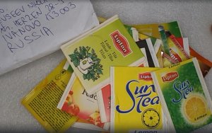 Письмо с обмена из Словакии. Чайные пакетики Липтон
