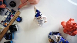 Мастер класс роспись елочной игрушки Звездочет как рисовать витражными красками glasmal farbe kreul