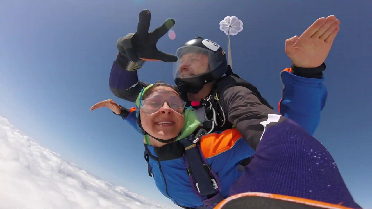 Первый Прыжок с Парашютом - Свободное Падение - Скайдайв изнутри смотреть онлайн
