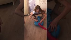 Как красиво сложить пижаму Кигуруми в удобную подушку, быстро и компактно! My  kigurumi PAJAMAS.