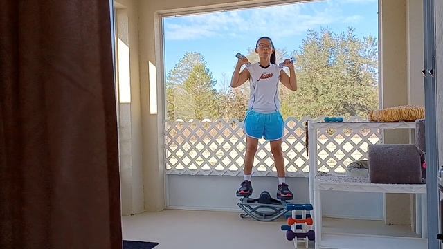 Simple exercise rock n roll stepper with our cats USA