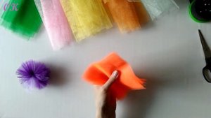 Как сделать помпон из фатина | DIY |