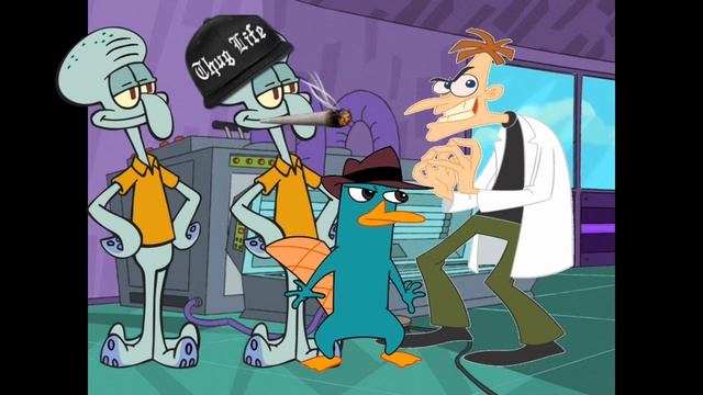 Видео гримаса шейка. Перри Утконос качок. Doofenshmirtz and Perry. Финес и Ферб последний день лета. Фуфелшмерц отец Финеса.