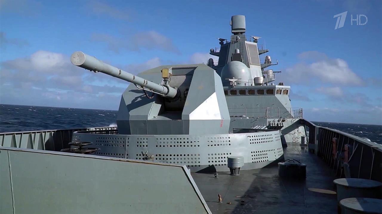 В Атлантике прошли учения фрегата "Адмирал Горшков" с гиперзвуковыми "Цирконами"