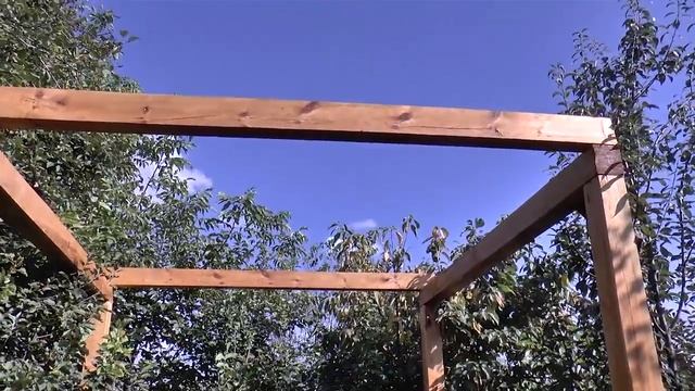 Беседка своими руками | нижняя обвязка, столбы, верхняя обвязка смотреть онлайн