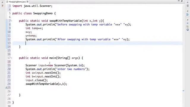 How to Swap two numbers in Java with and without temporary variable смотреть онлайн