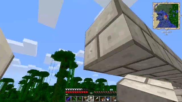 Let's play Minecraft - Тестовый Ep.17. Рюкзаки, лесопилка, стройка смотреть онлайн