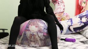 Anime printed beachball bouncing