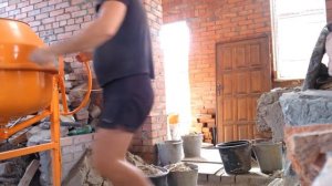 Раствор для кладки кирпича.