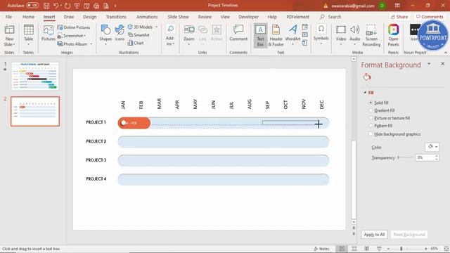 Create effective Project Timelines Slide in PowerPoint | Gantt Chart | Free download | Project Mgmt
