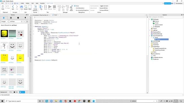Roblox Studio Die Face System смотреть онлайн