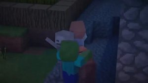 Если бы Монстры и Жытели были друзьями-Minecraft Machinima