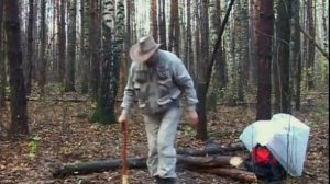 Следопыт с Глебом Данильцевым. Костёр в сыром лесу.