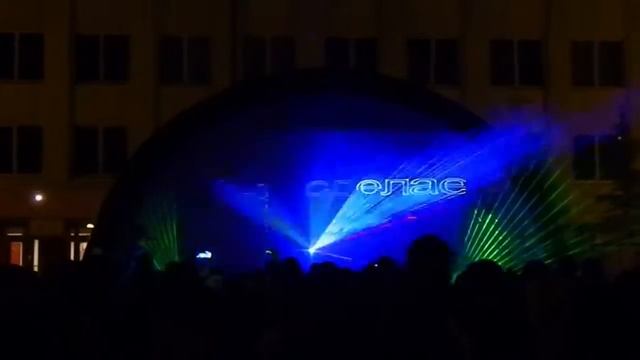 Лазерное шоу на День Молодежи в Клецке смотреть онлайн