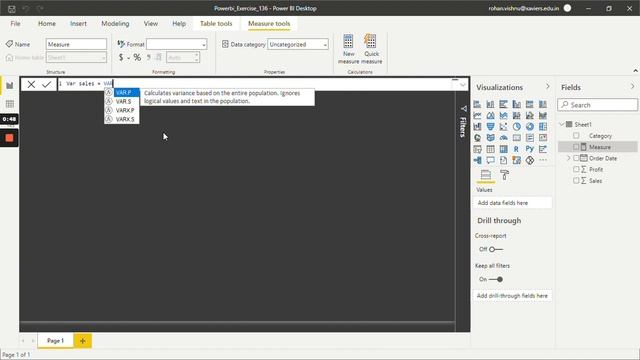 How to use POWERBI VAR Function  PowerBI DAX VAR Example
