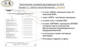 Налог по УСН для ИП (Доходы). Заполнение нулевой декларации по УСН.