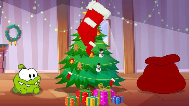 Om Nom and Christmas Vocabulary / Learn English with Om Nom / Educational Cartoon