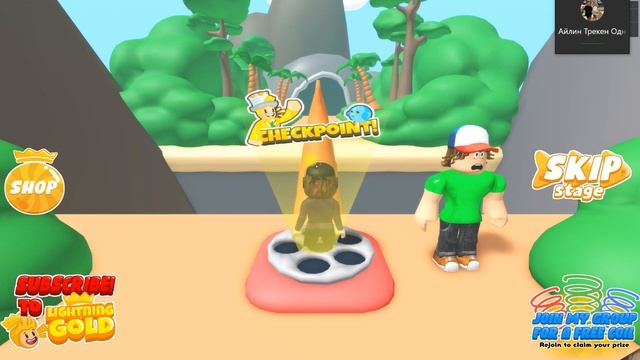 Сбегаем от сумасшедшего кинотеатра! Обби крутой паркур смотреть онлайн