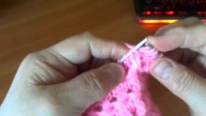 Узор спицами ажурные столбики