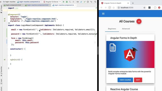 23 Reactive Forms - The Form Control Directive and Custom Validators_720p