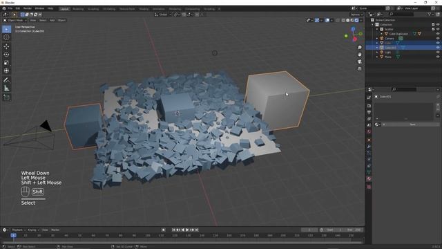 Как раскидать объекты в Blender, Object Scatter Addon