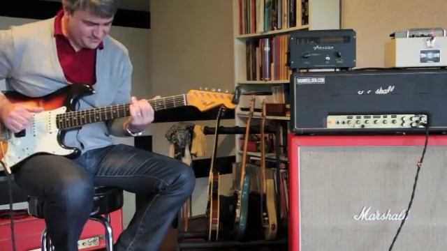 Van Weelden Marshall with Fender Stratocaster 1965 Neck Pickup смотреть онлайн