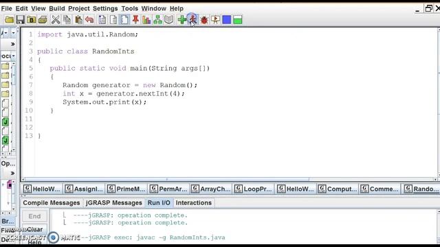 Random Ints Java tutorial смотреть онлайн