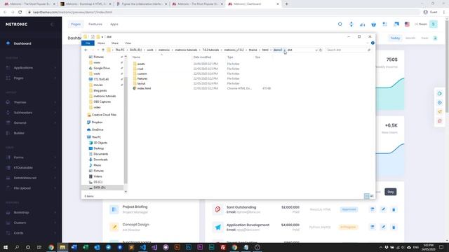 File Structure - Metronic 7 Admin Theme