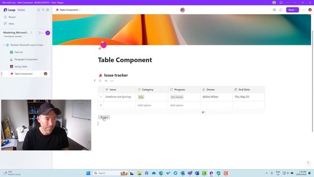 Microsoft Loop Table Component смотреть онлайн