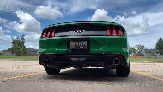 2019 Mustang Ecoboost Borla Atak cat-back Exhaust смотреть онлайн