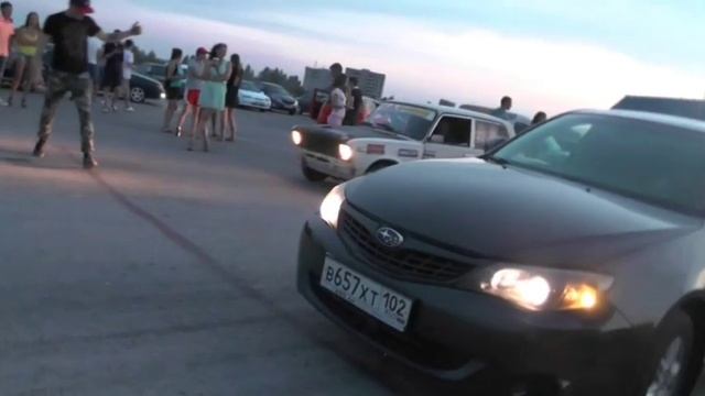 Нелегальные уличные гонки в Перми 04.08.2016