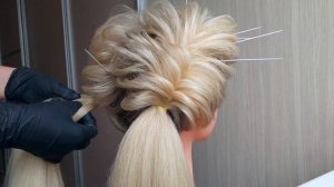 Воздушная прическа из колосков