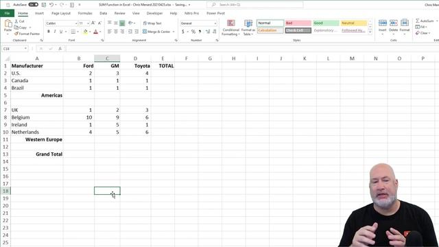 How to use the SUM Function and AUTOSUM in Microsoft Excel | Tutorial for Absolute Beginners