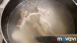 Суп Грибной на Мясном Бульоне.