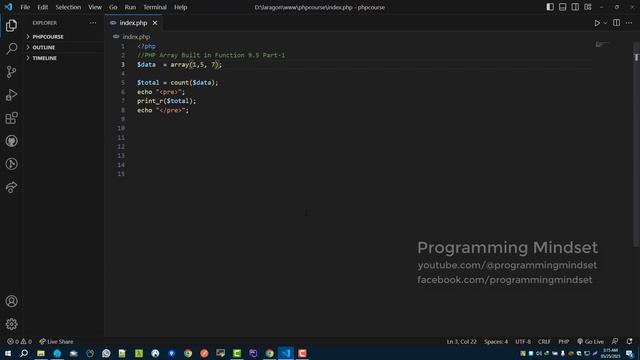 PHP Tutorial A-Z Bangla - Array Built in Function 9.5 Part -1