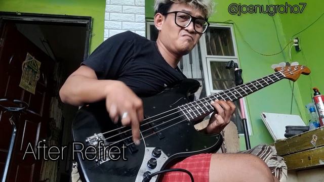 fender jazz bass silver series bass refret смотреть онлайн