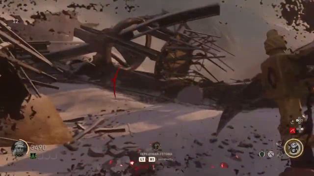 Call of Duty WWII Зомби Рейха. Морозное утро. Занимаюсь фигнёй. смотреть онлайн