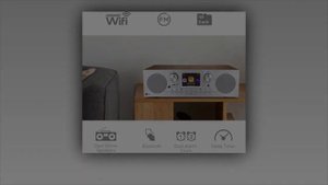 Ocean Digital WR-800 FM Wi-Fi Internet Radio Alarm Clock Stereo Speakers Micro SD Line Out Aux